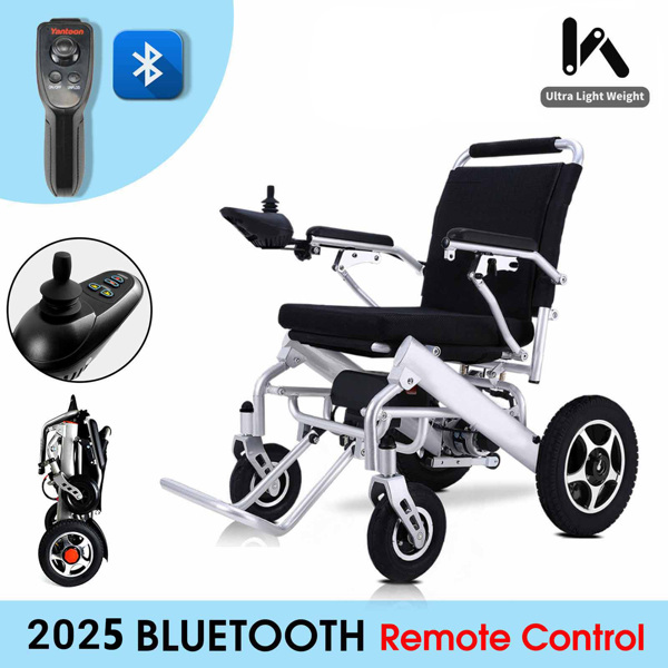 Lightweight Foldable Electric Wheelchair Intelligent All Terrain for Senior-17