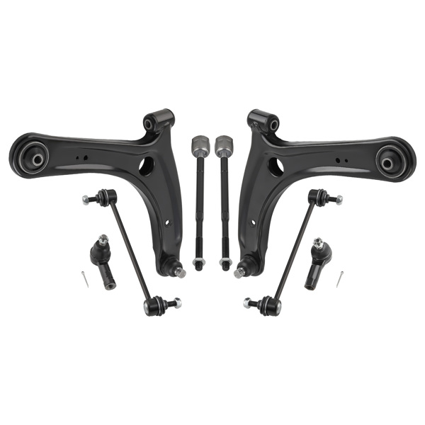 8 Pcs Front Lower Control Arms w/Ball Joint Fit For for Mitsubishi Outlander 2006-2012 & CW/ZG/ZH Fit For Mitsubishi Lancer 2008-2017-2