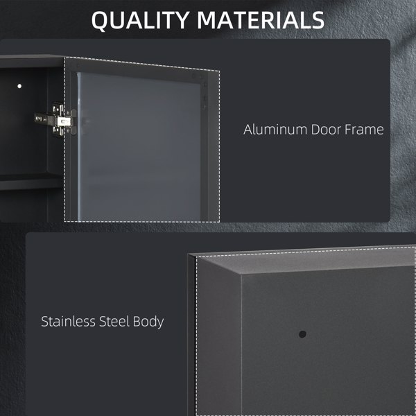 Bathroom Cabinet with Mirror ( Amazon Shipping)（Prohibited by WalMart）-7