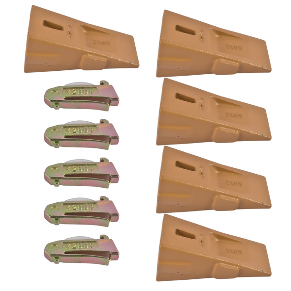 X290 Sharp Bucket Teeth/Tooth with K290S Flexpins Fit for Mini Excavator 5Pcs-1