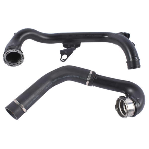 Intercooler Turbo Hose Fit for Buick Regal Base GS Premium Sport Touring 2014-2017 Chevy Malibu LT LTZ 2013-2015 2.0L L4 Black Plastic/Rubber Curved 23131218 GM23131218-6