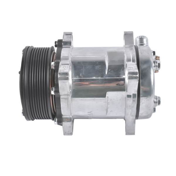 A/C Compressor w/ Clutch Replacement for Sanden 508 Style 8-Groove Serpentine Belt HC5002C-6