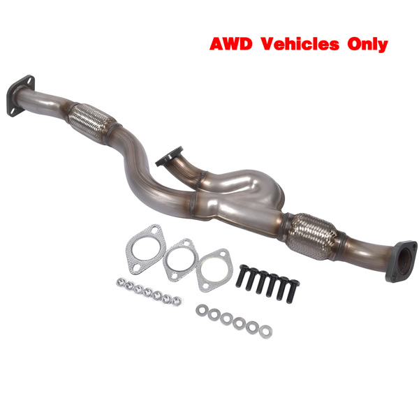 Front Exhaust Y Pipe Fits for Hyundai Tucson Kia Optima Sport Utility 2.7L V6 AWD Only 2005-2008-4
