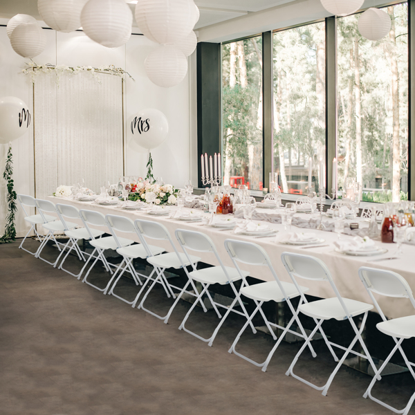 【Replace 10995986】10pcs Injection Molding Classic Garden Plastic Folding Chair White-6