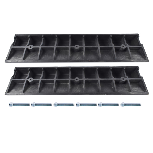汽车坡道 2x Driveway Ramp Car Slope Ramp 22000lbs Capacity for Driveways, Garages, Parking Lots, Storefronts, Wheelchair (4" H) -4