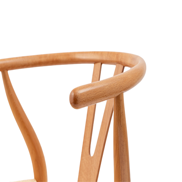 Wishbone Chairs for Dining Room,Soild Wood Weave Dining Chair,Armchair,Fully Assembled,Set of 2 -1