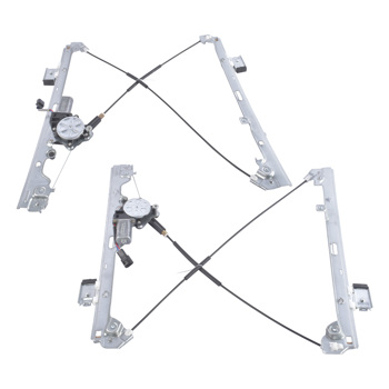 Front Left & Right Window Regulator with Motor Fit for Chevrolet Avalanche Silverado Suburban Tahoe GMC Yukon XL Sierra 1500 Cadillac Escalade 741-644 15077853 741-645 19120847