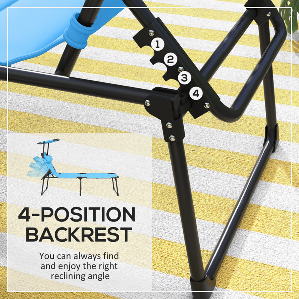 Folding Lounge Chairs / beach chair ( Amazon Shipping)（Prohibited by WalMart）-3