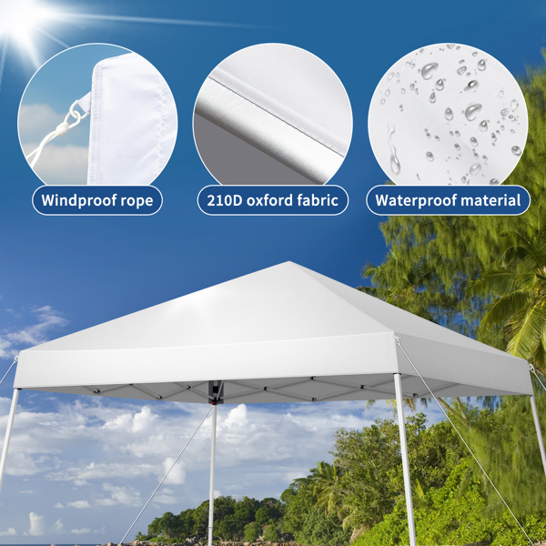 3 x 3M Portable Home Use Waterproof Folding Tent White-8