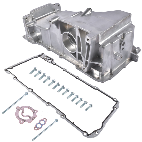 Aluminum Engine Oil Pan Fit for Chevrolet SSR Saab 9-7x 5.3L 6.0L V8 2003-2009 12598154-2