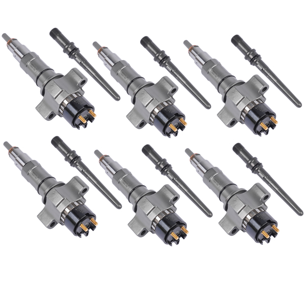 Set of 6 Diesel Common Rail Fuel Injectors Fit for Cummins Automotive 8.9 Liter ISC/ISL Engines 2872127 4954679 4954927 4984332-6