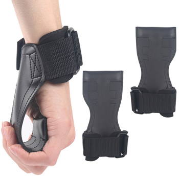 Weight Lifting Wrist Strap, Double Layer Leather Wrist Strap for Deadlift and Powerlifting, Adjustable Neoprene Padded Gym Workout Lifting Hooks (Pair)Order supports pick-up service