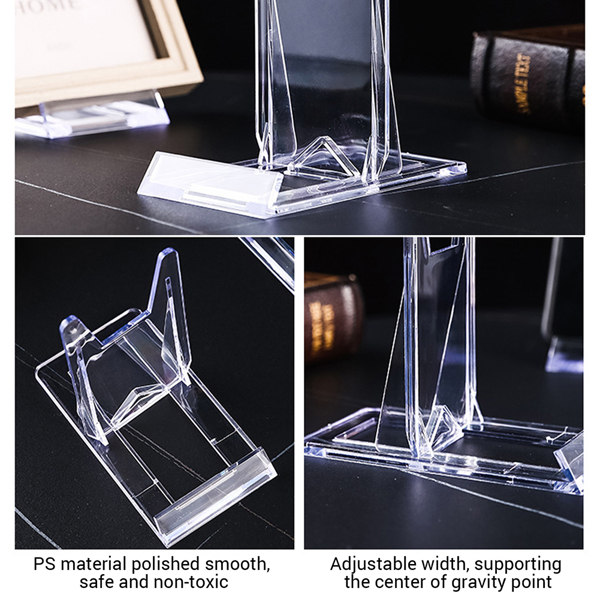 10x Acrylic Plate Stands for Display Plate Holder Transparent-6