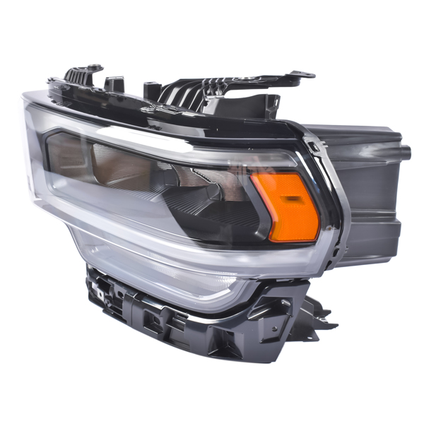 Left Driver Side LED Headlight w/ Black Reflector Replacement for 19-24 Replacement for Ram 2500 3500 6.4L-2