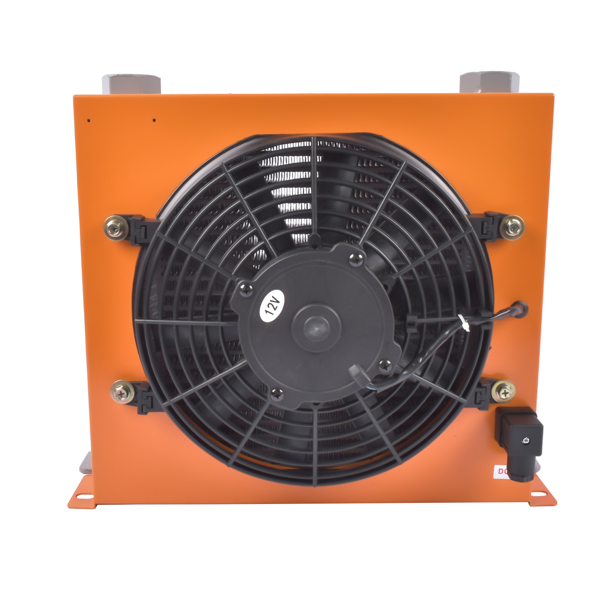 New DC12V AH1012T-CA Industrial Hydraulic Oil Cooler Flow Fan Radiator 100L/min-2