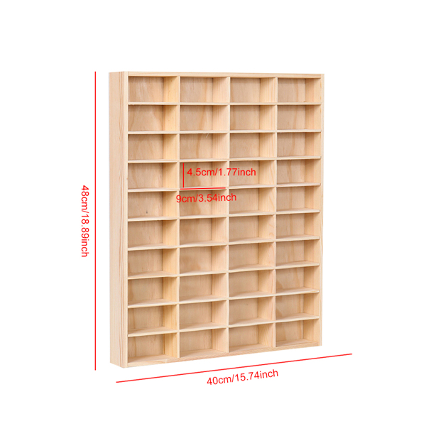 Wooden 1/64 Scale Toy Car Hot Diecast Wheels Matchbox Display Case Storage Gift-9