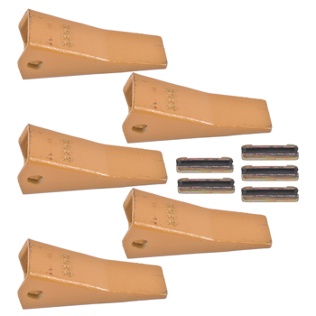 23 230 Series 230S Bucket Teeth w/ 23TF/23FP Flex Pin for Excavator 5 Piece Low Carbon Alloy Steel