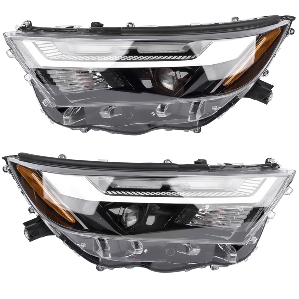 Pair Left+Right LED Headlight Lamp Assembly Replacement for Toyota RAV4 2.5L 2022 2023 2024 811500R350 811100R350-1
