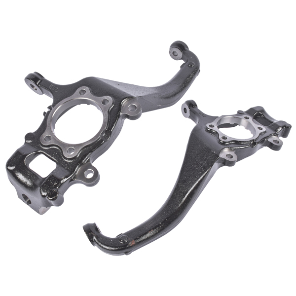 Front Left Right Side Steering Knuckles Fit for Nissan Frontier 2005-2019 Pathfinder 2005-2012 Xterra 2005-2012 All Engine Sport Utility Cast Iron Black 40015-EA000 698-267 40014-EA000 698-266-4
