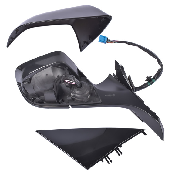 Right Passenger Side Mirror Heated Power Fold Black Fit for Tesla Model 3 M3 2017-2023 ABS Plastic Front Side View 13PIN Memory Recall Power Glass Adjusted 51167177128-5
