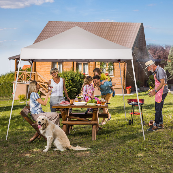 3 x 3M Portable Home Use Waterproof Folding Tent White-14