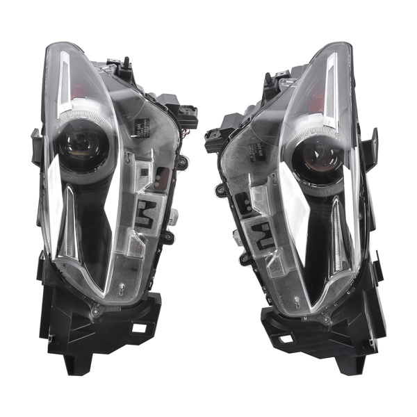 2X Left + Right LED Headlight Headlamp W/AFS Replacement for Mazda Replacement for CX-9 2016-2023 2.5L-4