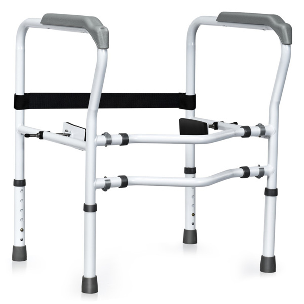   Steel safety toilet railing with multiple adjustable gears-1