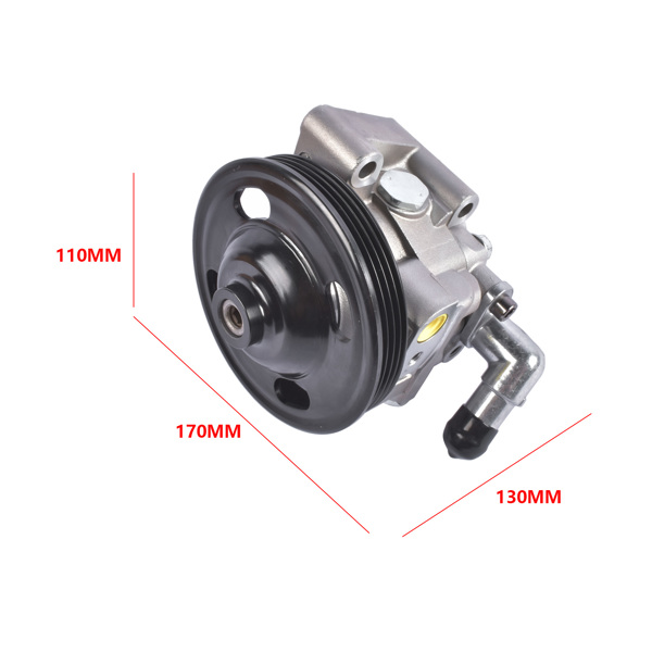 Power Steering Pump With Pulley 21-4062 BT4Z3A696A Replacement for 2011-2014 Ford Edge 3.5L 3.7L, Lincoln MKX 3.7L-12
