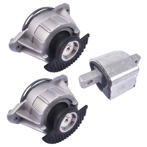 发动机支架 3Pcs Engine Motor Mounts for Mercedes-Benz W204 W212 C300 350 RWD Base 2.5L 3.0L 3.5L 2008-2017-2