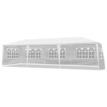 10X30ft 白色 5围 凉棚 5窗  PE布