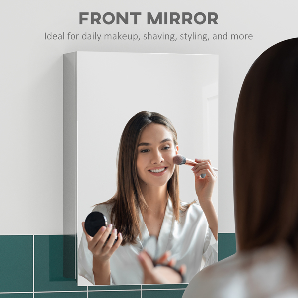 Bathroom Cabinet with Mirror ( Amazon Shipping)（Prohibited by WalMart）-4