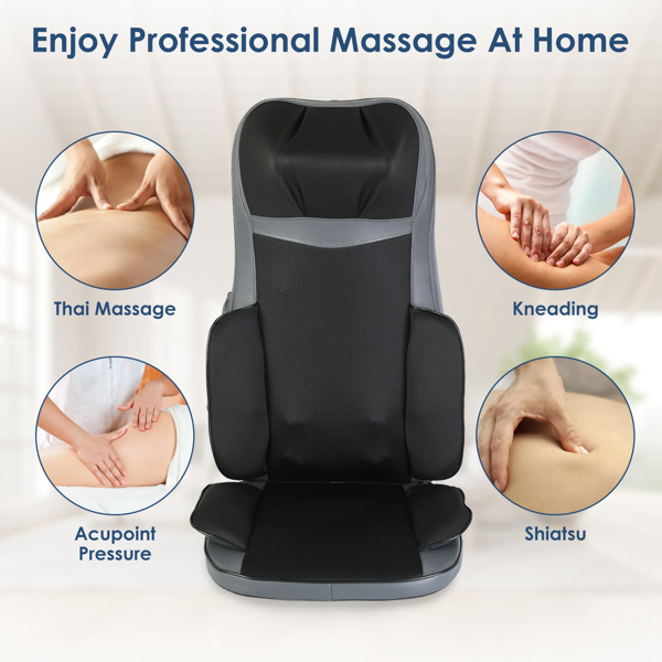 Relaxing massage Neck & Back Massager, 3D Kneading, Heat & Vibration, 3 Modes, 15-Min Auto Shutdown, Home & Car Use, Gift-3
