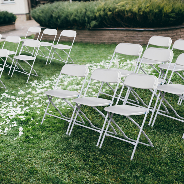 【Replace 10995986】10pcs Injection Molding Classic Garden Plastic Folding Chair White-25