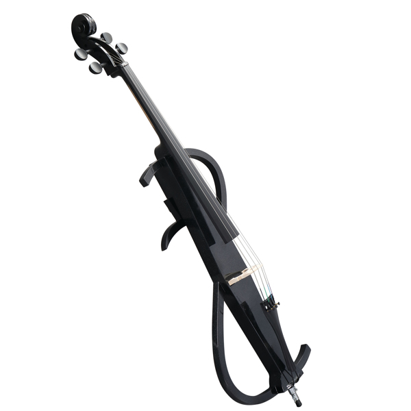 Full-size 4/4 S-type electric cello, including case, bow, rosin, headphones, connecting cable-3