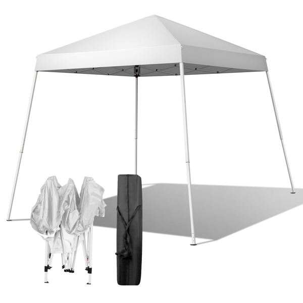 2.4 x 2.4m Portable Home Use Waterproof Folding Tent White-1