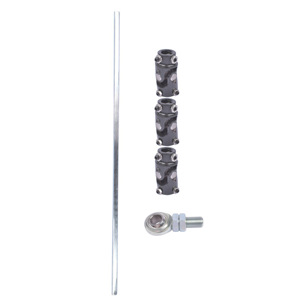 36" Steering Shaft Kit + 3x 3/4DD Black U-Joints & Bearing Heim Joint Fit for GM Universal-7
