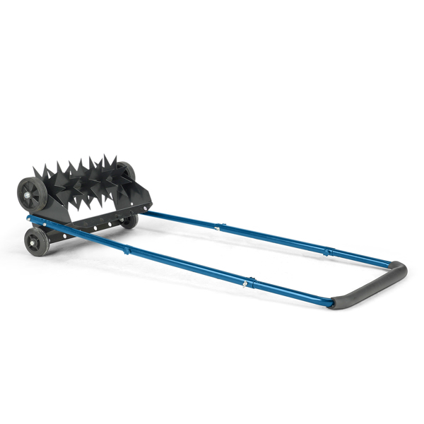 19in Push Spike Aerator, Heavy Duty Rolling Lawn Aerator, Rotary Spike Lawn Aerator, Manual Aeration Equipment with U-shaped Handle, for Lawn Garden Yard Grass Aeration-2