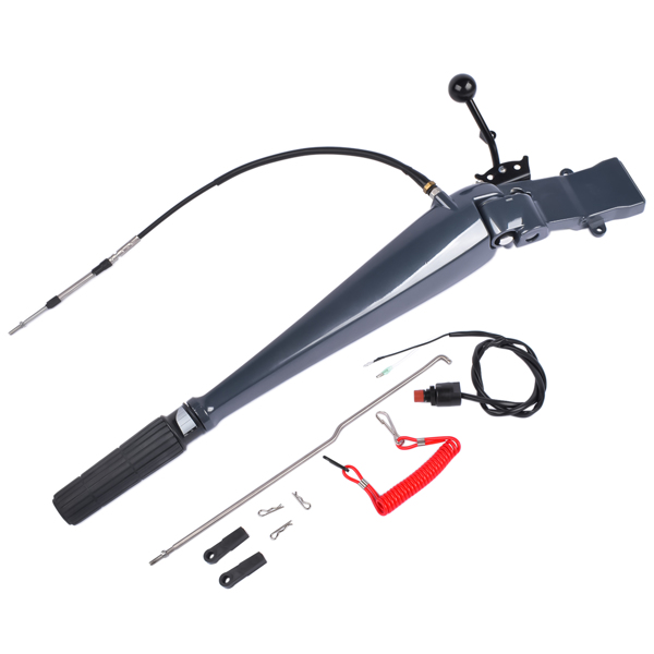 Steering Control Tiller Handle Fit for Yamaha Outboard 75-90HP 2 Stroke 85HP 2T 688 85AET Parsun T85 / T90 2 Stroke 3 Cylinders Engine 692-W0084-11-8D 692-42111 692-W0084-11-4