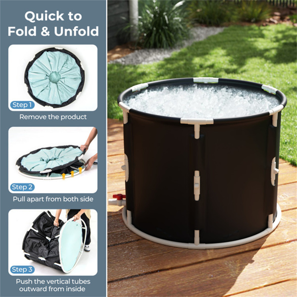 250 L Foldable Ice Bath Tub -9