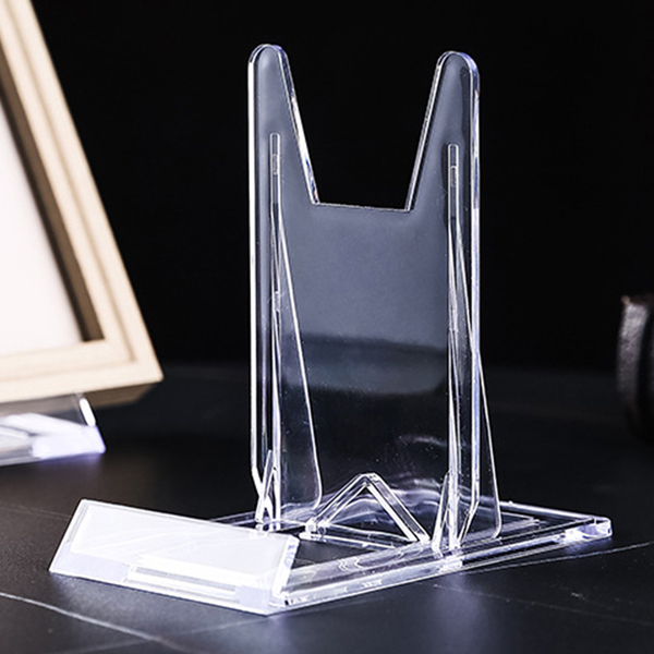 10x Acrylic Plate Stands for Display Plate Holder Transparent-11