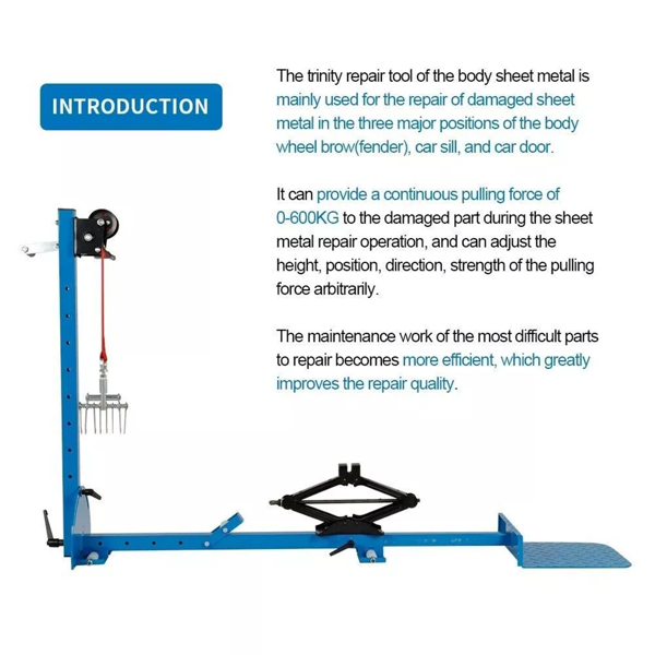 sheet metal dent repair tool body shaping and correction instrument car data recovery puller tension rack-14