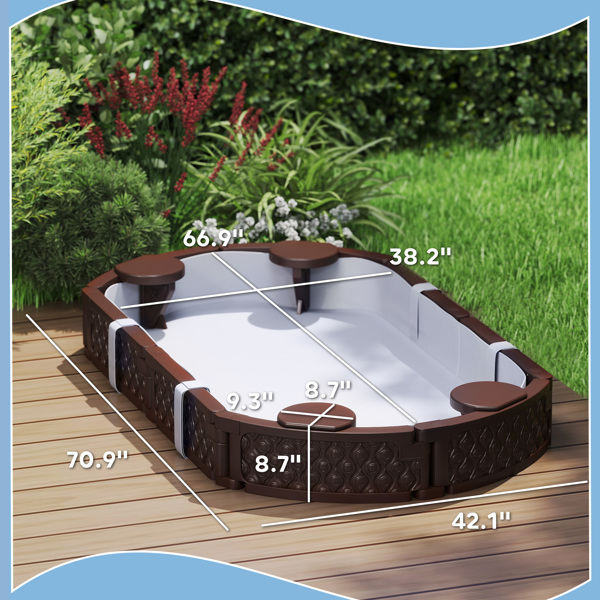 Kids Sandbox with Cover ( Amazon Shipping)（Prohibited by WalMart）-2