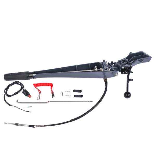 Steering Control Tiller Handle Fit for Yamaha Outboard 75-90HP 2 Stroke 85HP 2T 688 85AET Parsun T85 / T90 2 Stroke 3 Cylinders Engine 692-W0084-11-8D 692-42111 692-W0084-11-5