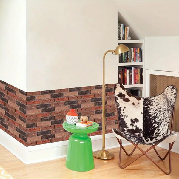 3D Tile Brick Wall Sticker Self-adhesive Waterproof Foam Panel Wallpaper 10pcs-5