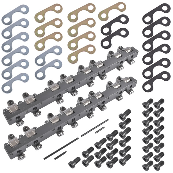 Shaft Mount Style 1.6 Ratio Stainless Steel Roller Rocker Arms Fit for Chevy SBC 350-3