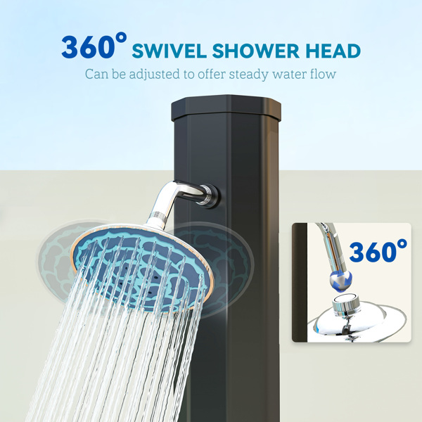 Solar heated shower( Amazon Shipping)（Prohibited by WalMart）-4