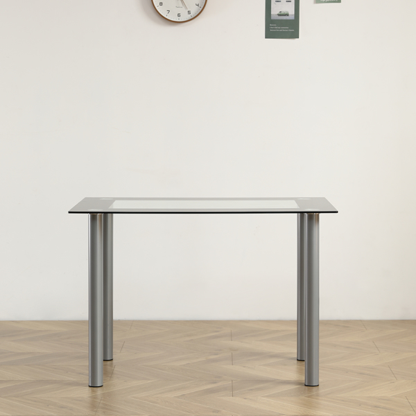 【Replace 31960533】110cm Dining Table Tempered Glass Dining Table-14