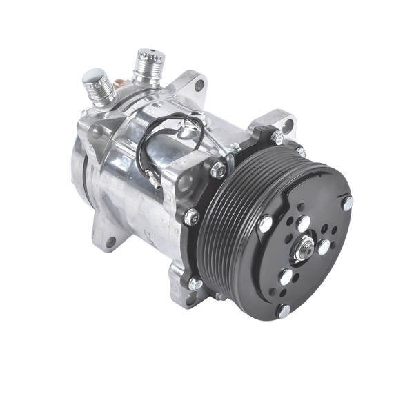 A/C Compressor w/ Clutch Replacement for Sanden 508 Style 8-Groove Serpentine Belt HC5002C-2