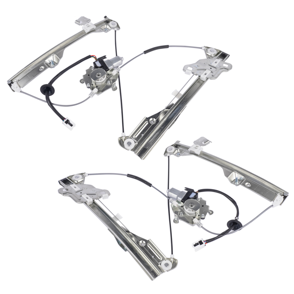 2Pcs Front Power Window Regulators with Motor Fits for INFINITI G35 Coupe 3.5L V6 2003-2007 80720AM800 80721AM800-2