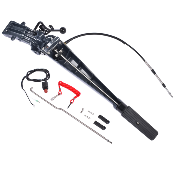 Steering Control Tiller Handle Fit for Yamaha Outboard 75-90HP 2 Stroke 85HP 2T 688 85AET Parsun T85 / T90 2 Stroke 3 Cylinders Engine 692-W0084-11-8D 692-42111 692-W0084-11-7